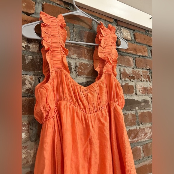 Altar’d State Creamsicle Ruffled Sleeveless Dress Size M - Picture 9 of 9